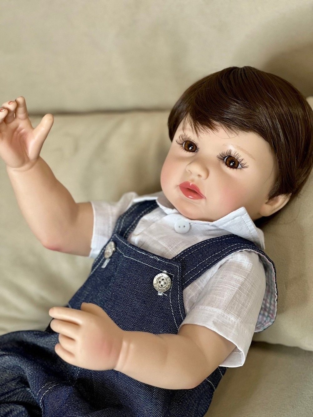 Кукла Реборн виниловая 55см в пакете (FA-327)