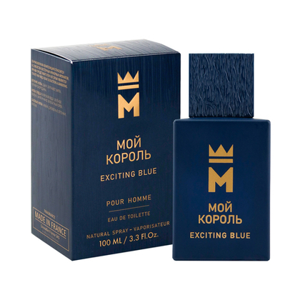Вода туалетная МОЙ КОРОЛЬ EXCITING BLUE (МОЙ КОРОЛЬ ЭКСАЙТИНГ БЛЮ) - 100ml for men