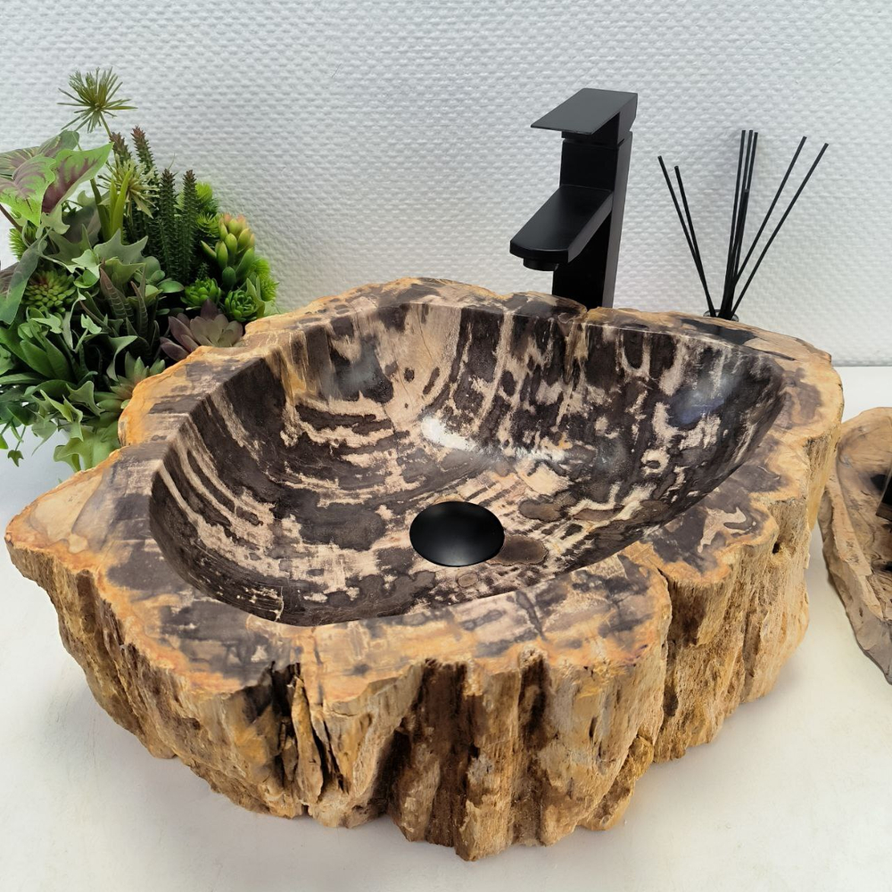 Раковина из окаменелого дерева OD-62498 53*42*15