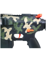 Автомат на аккумуляторе с мягкими пулями и падающеми гильзами