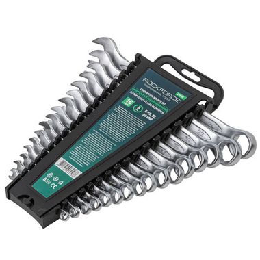 Набор ключей комбинированных 16пр. 6гр.(6-19, 22, 24 мм), в пластиковом держателе RockForce##Rock FORCE RF-5161H