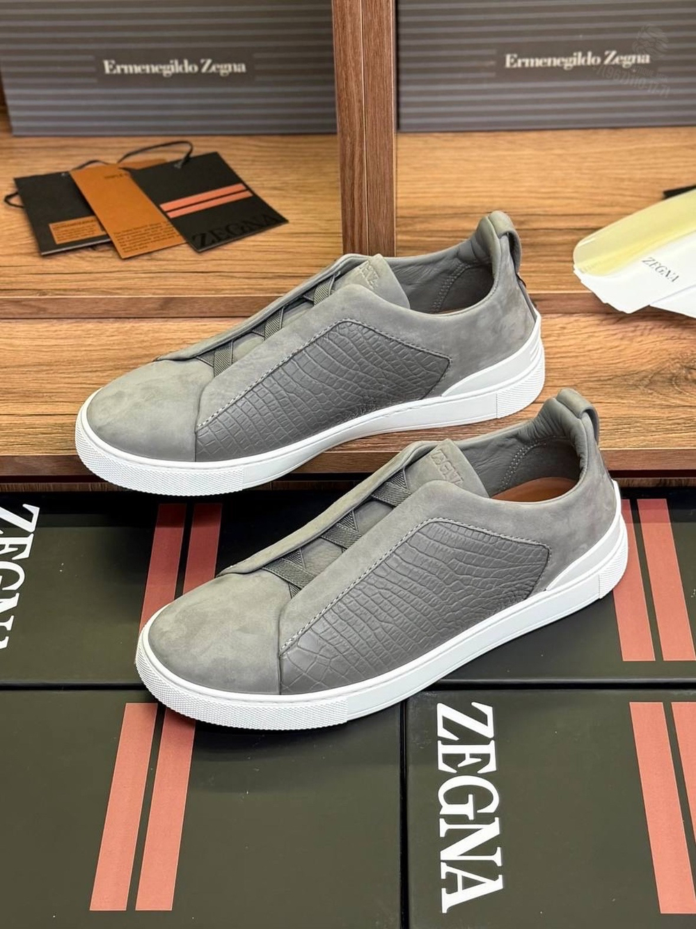 Кеды Zegna Triple Stitch