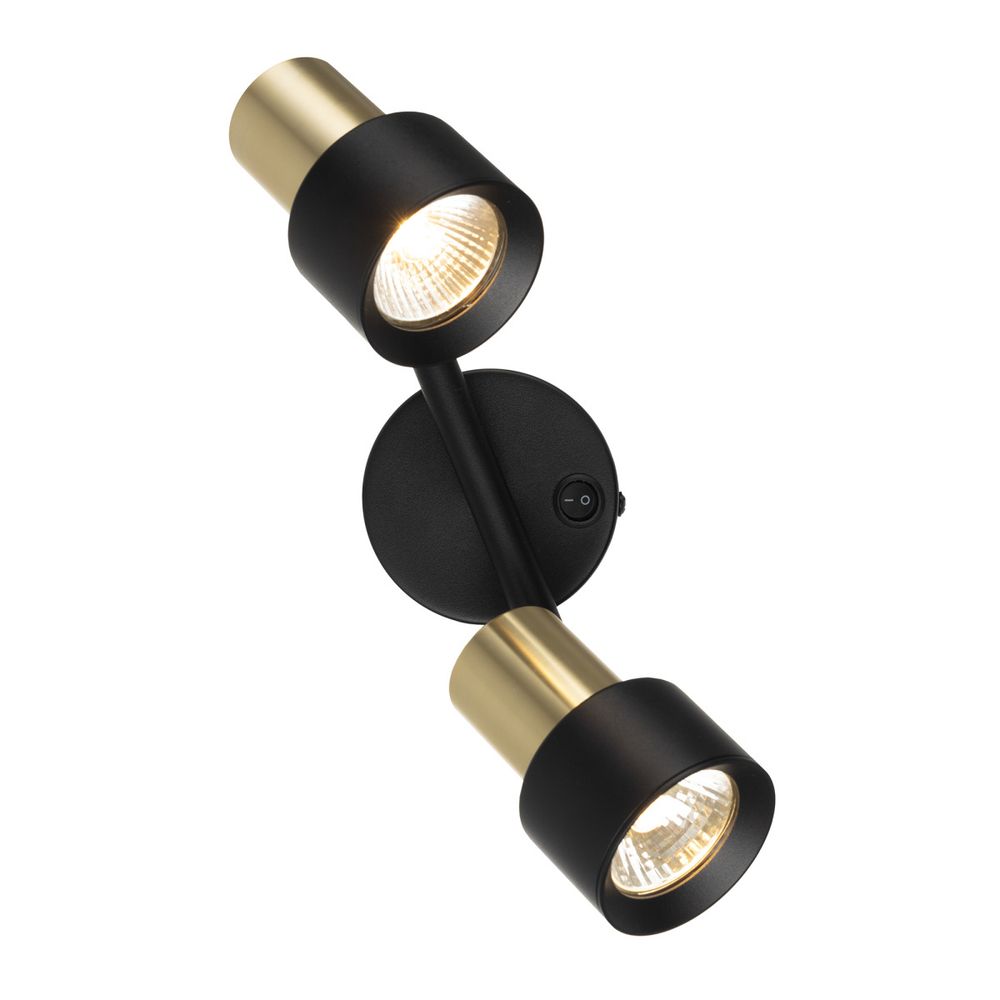 Citilux SAT CL505621 Спот поворотный с выключателем Чёрный+Золото