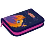 Пенал 1 отделение 200х140х40 Berlingo Surprised cat 1, 2 откидные планки, ткань