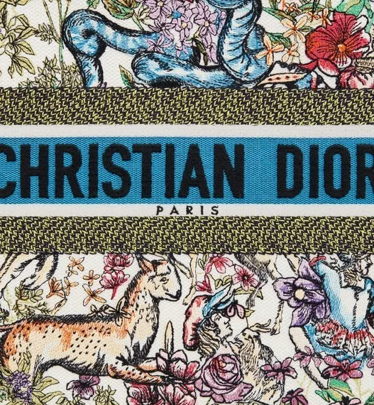Сумка Dior Book Tote, модель среднего формата белый