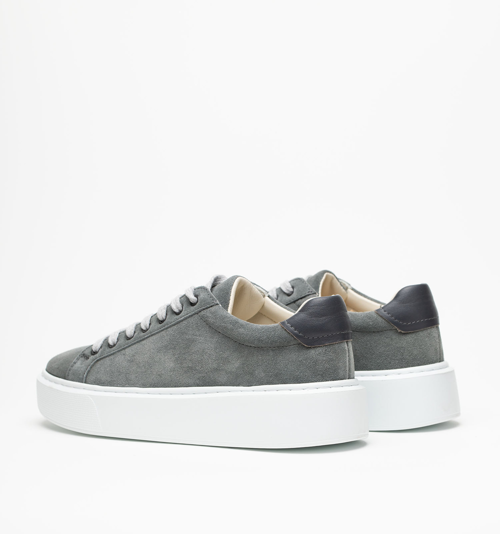 Кеды женские натуральная кожа, серые