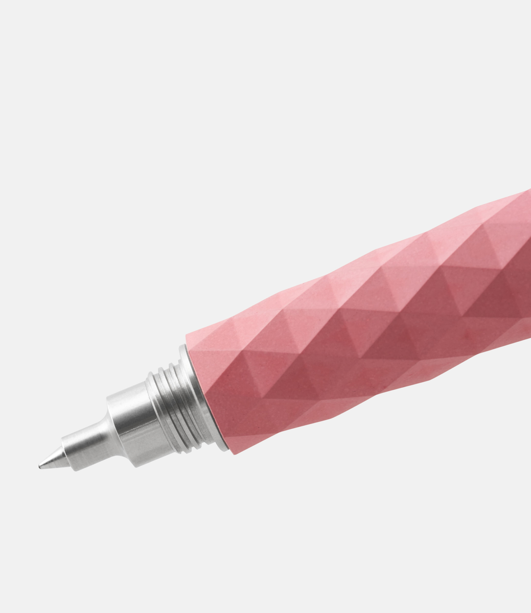 Polygon Rollerball Pen Blossom Pink — ручка-роллер из бетона