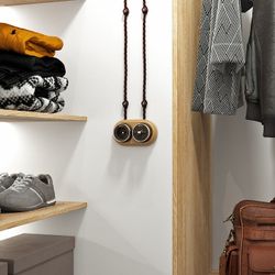 Выключатель двухклавишный с корпусом Werkel Vintage (мокко матовый/хром) W5822052