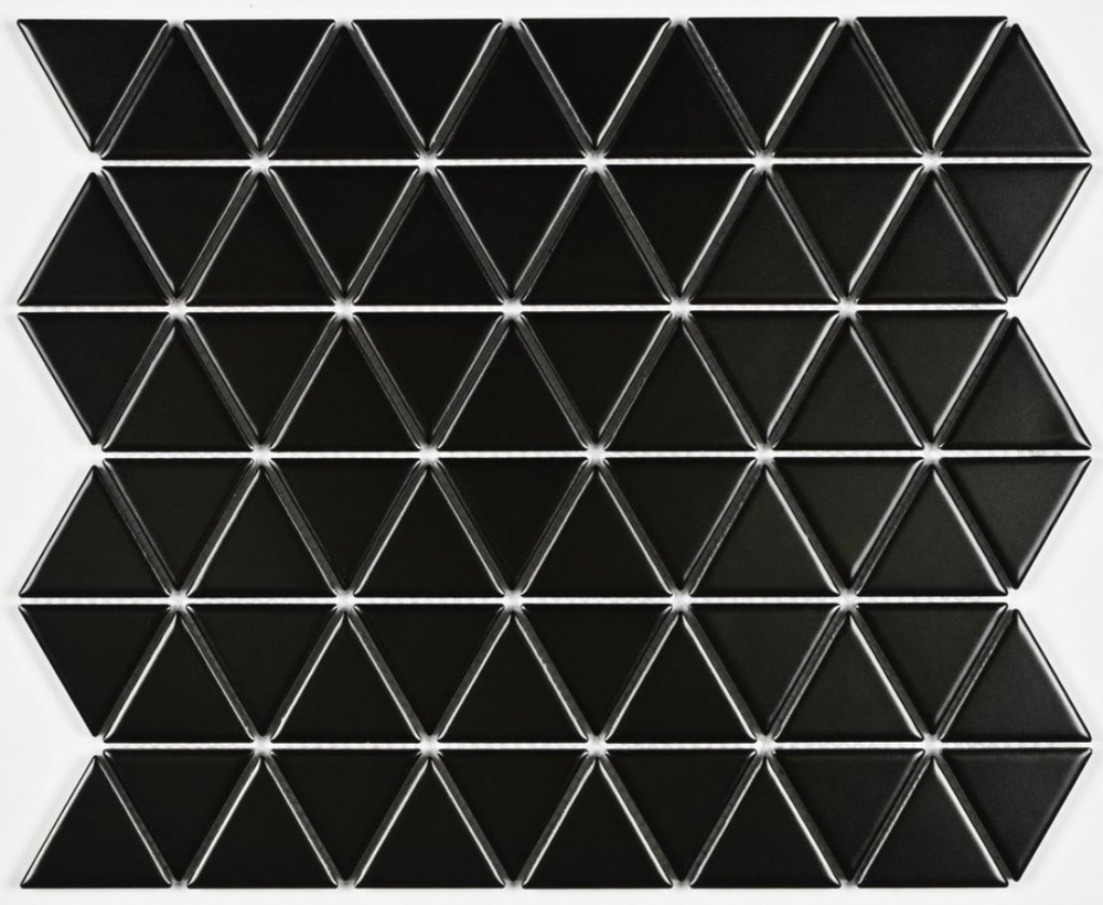 Мозаика из керамогранита Reno Black matt (39х45) 291х252х6 мм