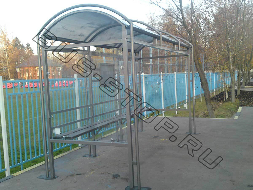 Городская остановка из каленого стекла