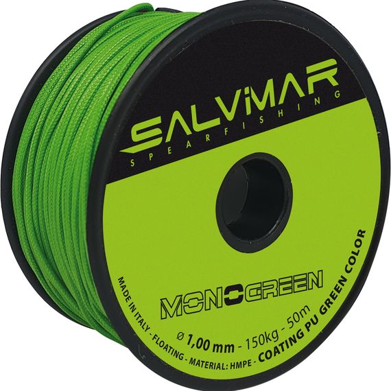 Линь Salvimar Monogreen ø1,2 мм 210 кг 1 метр (катушка 50 м)