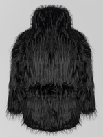 Полушубок Lucky Marten 2301 со скрытыми застежками и поясом