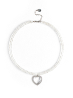 Колье "Glow" из горного хрусталя Silver