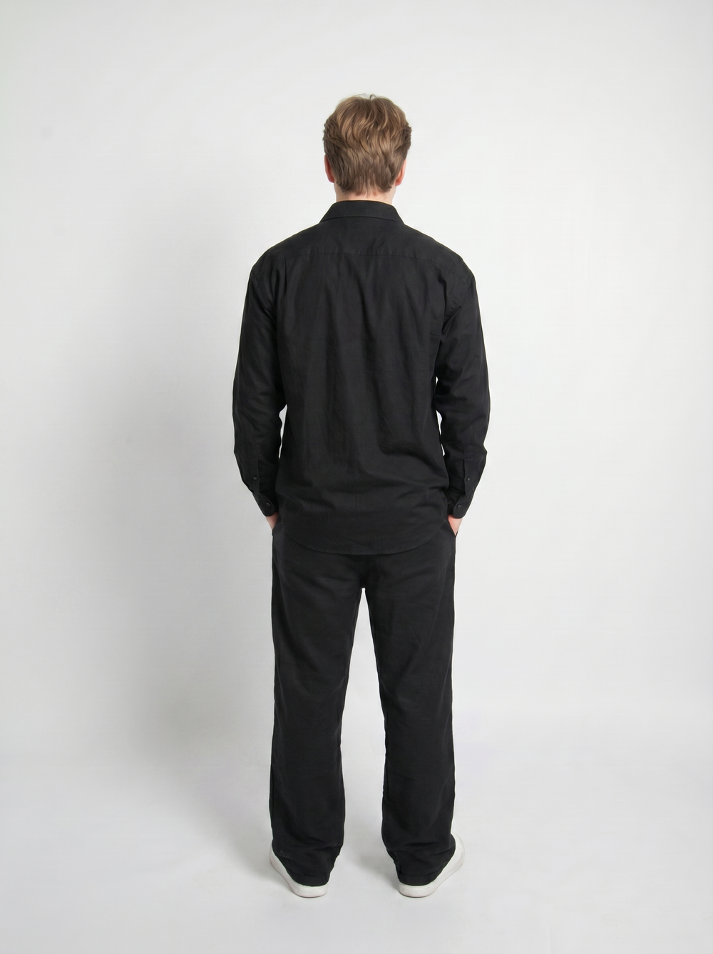 Рубашка мужская "Летний ветер", цвет черный