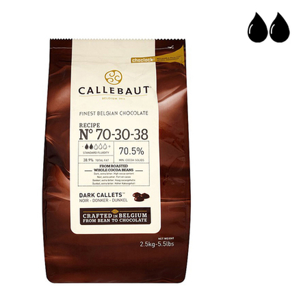 Шоколад Callebaut горький 70,5% (70-30-38-RT-U71) 100 гр