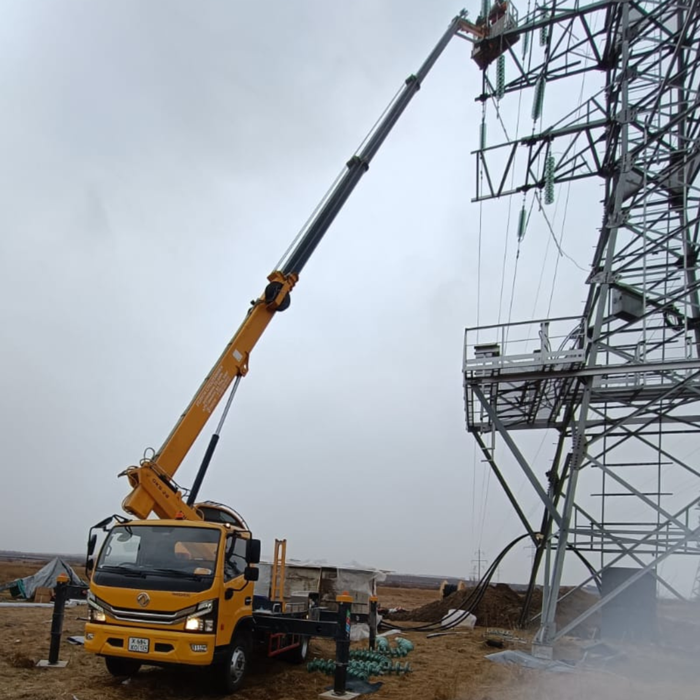 Наш проект: Монтаж линий электропередачи