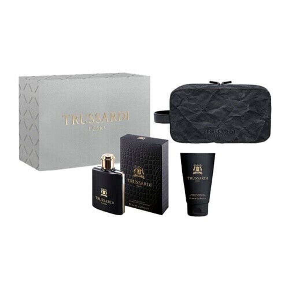 Мужская парфюмерия Trussardi Uomo Gift Set с эксклюзивными ароматами и компактным дизайном.