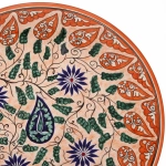 Ляган плоский 42см Турецкий Риштанская Керамика