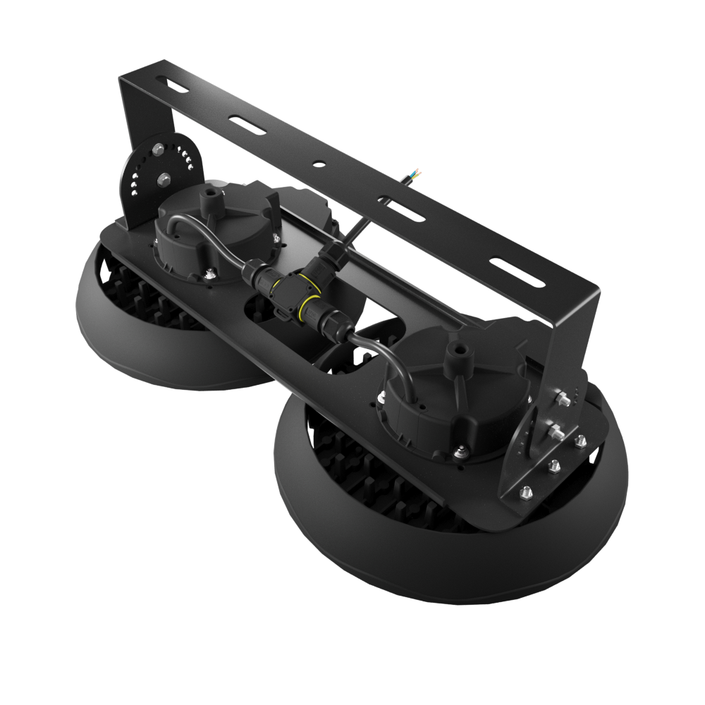 Прожектор LED ТАЙФУН GL ДО06-400-005-5К Д120 400Вт 5000К IP65 Прозрачный 68000лм 260х161мм WOLTA PRO