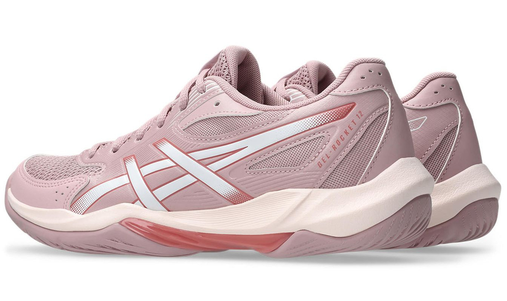 Женские кроссовки для бадминтона/сквоша Asics Gel-Rocket 12 - morganite/white
