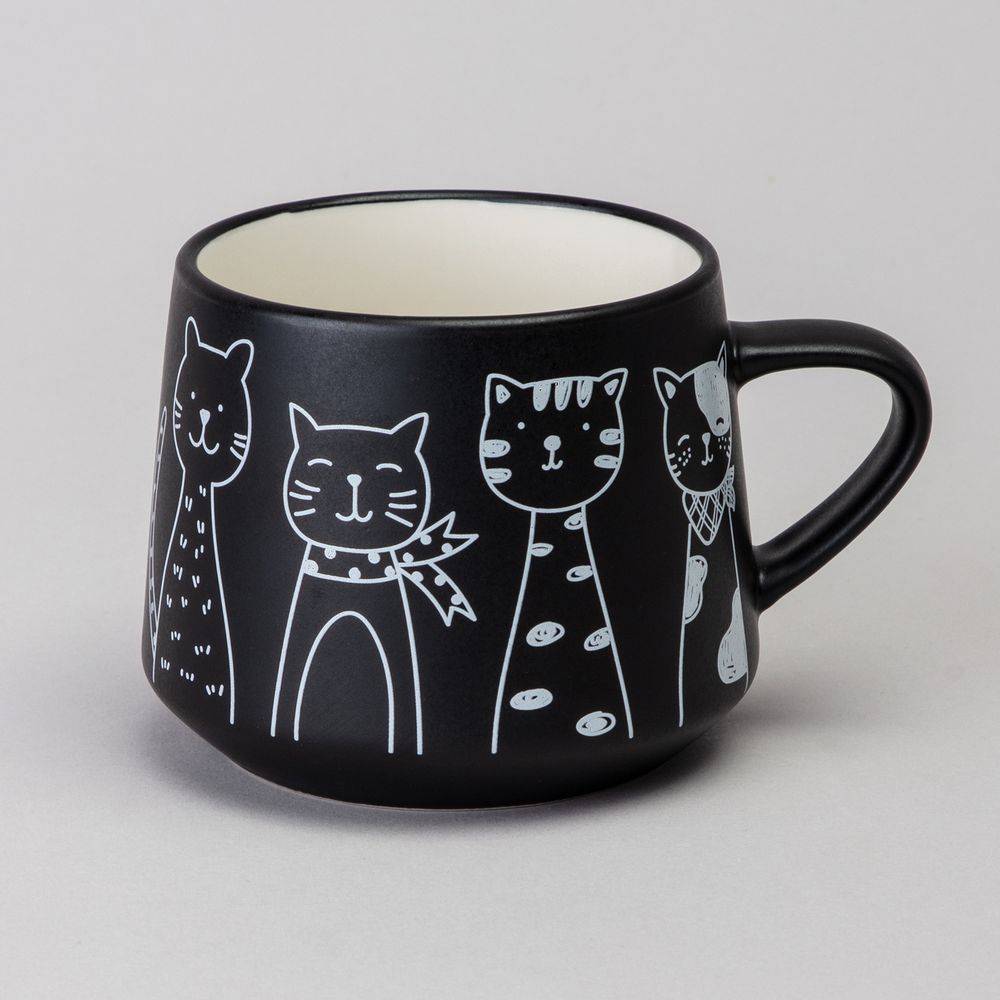 ЧАЙНЫЙ НАБОР LEFARD НА 1 ПЕРСОНУ "КОТЫ" ЦВЕТ ЧЕРНЫЙ