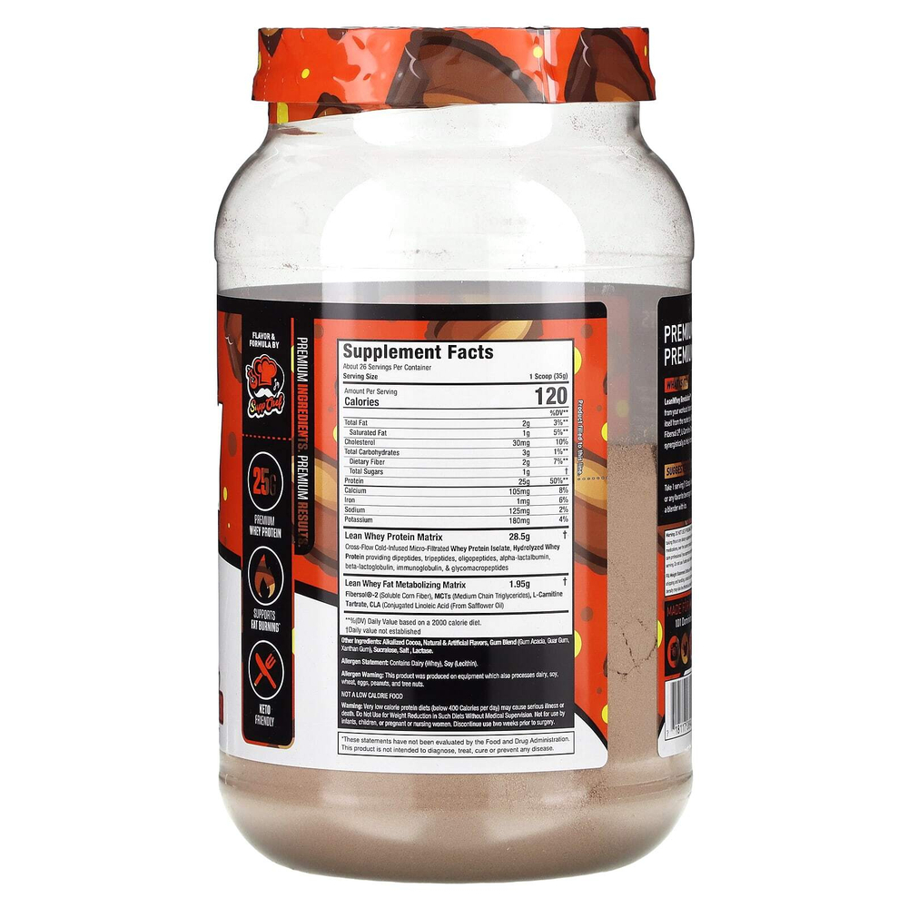 MuscleSport, Постная сыворотка, изогидро-шоколад с арахисовой пастой, 908 г (2 фунта)