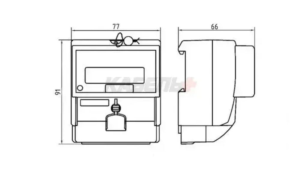 Счетчик электроэнергии однофазный Меркурий 201.7 (5-60А)