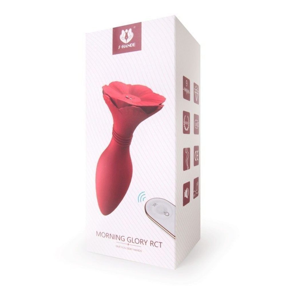 Черный анальный вибромассажер Morning Glory RСT - 12,8 см. (Цвет: черный)