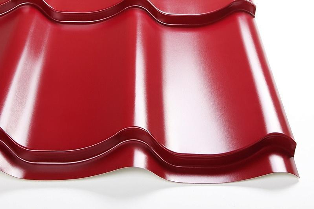 Металлочерепица 0,45х1190 RAL3005 Красное Вино