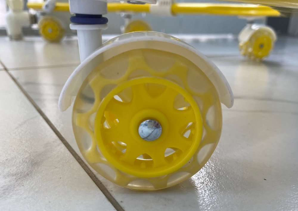 Ходунки SBL 5401 U (Teddy Bear), желтый (силиконовые колеса)