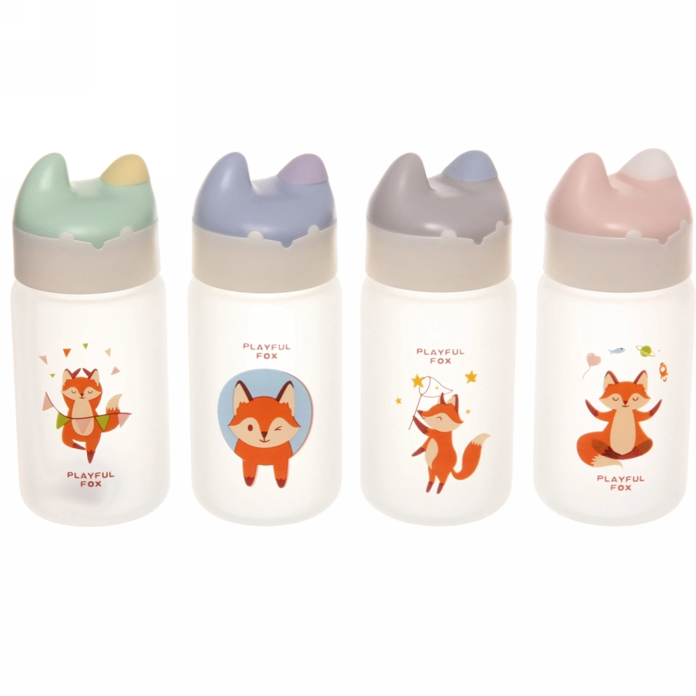 Бутылка питьевая стеклянная 300мл «Лисичка»