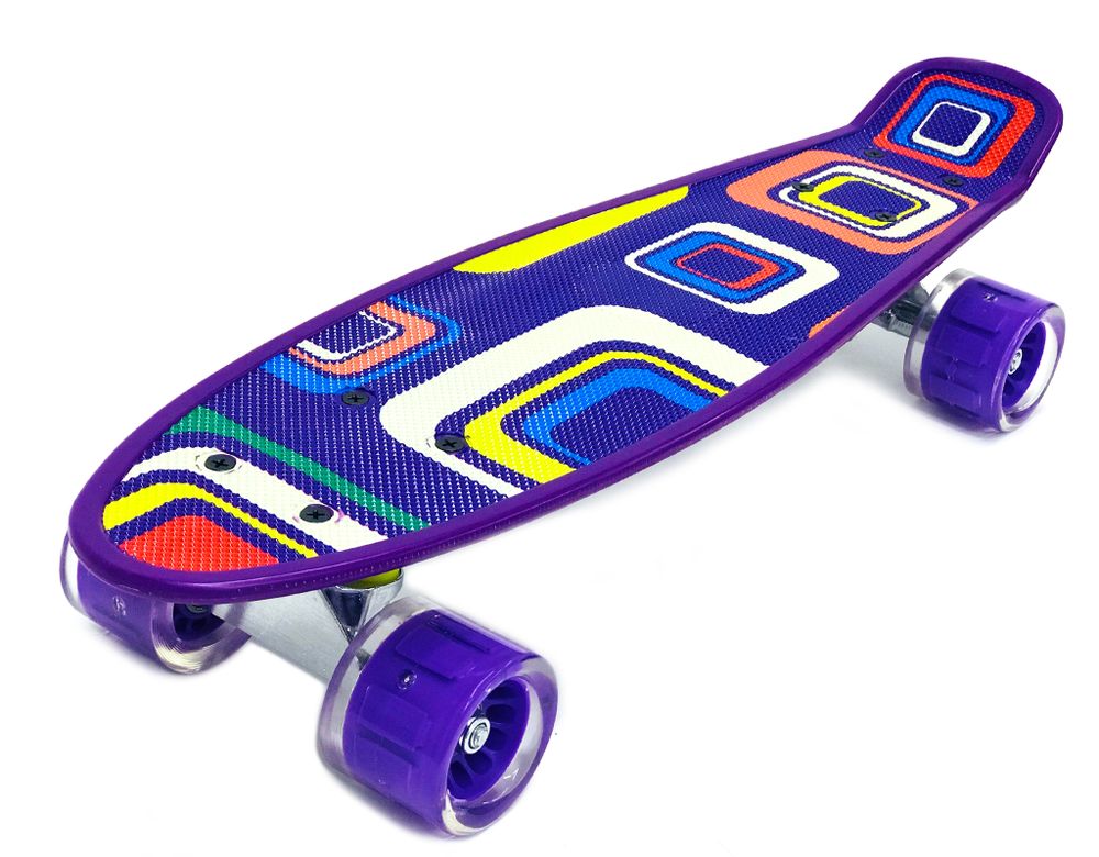 Скейтборд PWSport Classic Print 22" Квадраты