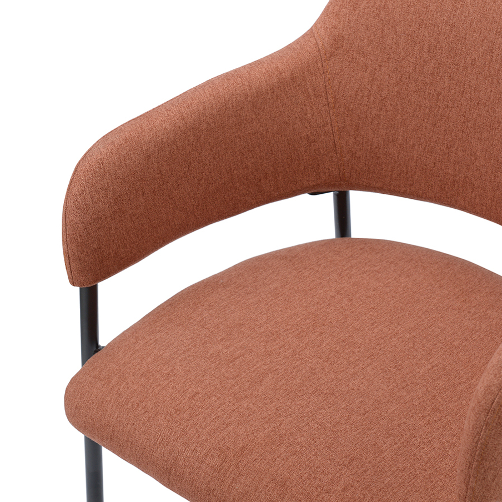 Стул Bergenson Bjorn Wendy, рогожка, терракота