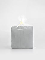 Плед-пелёнка Mjölk Storm Grey из муслинового хлопка