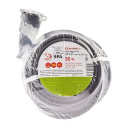 Удлинитель силовой ЭРА UPx-1e-3x1,5-30m-IP44(KG) в бухте с заземлением 1 розетка 30м КГ 3х1,5мм2 | Силовые удлинители