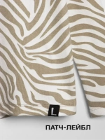 Лонгслив зебра для девочки на осень