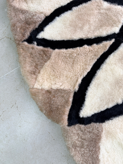 Ковер шкура натуральная овчина меховой