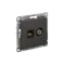 Розетка компьютерная + телевизионная 2-м СП AtlasDesign RJ45 кат.5E + TV механизм базальт SE ATN001489