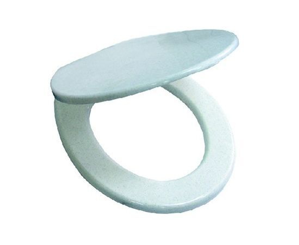 Сиденье для унитаза пластик, белый, мрамор, Мультипласт, МТ532