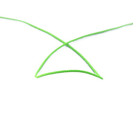 Шнур PEGA полиэстровый неоновый, цвет салатовый, 1,1 мм, 50 м (10130122/160614/0003602/01_Чехия)