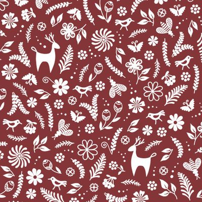 Этнические элементы на бордовом