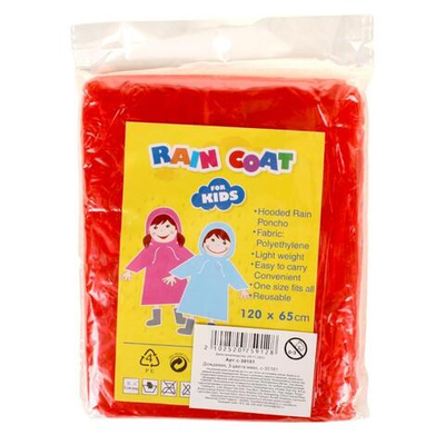 Дождевик, 3 цвета микс, с-30181