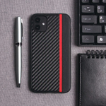 Чехол для iPhone 11 карбоновый , 012465 Салатовый