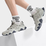 FILA Fila cat's Claw 4.0 fabric synthetic leather shock absorption, non-slip, wear-resistant, breathable, low-cut sports casual shoes men's gray