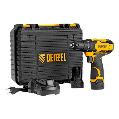 Дрель-шуруповерт аккумуляторная CDQ-12, Li-Ion, 12 В Denzel
