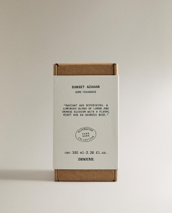 Zara Home Аромадиффузор Sunset Azahar 100 мл, тростниковые палочки микадо, аромат цветочный, Розовый
