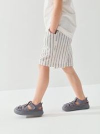 Шорты хлопковые "Полоска Уголь"