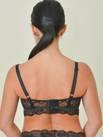 Кружевной бюстгальтер-бралетт Laura (Размер: 70E) (Цвет: пудровый)