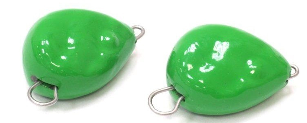 Груз "Волжские джиги" Чебурашка-PRO, Зеленый (5шт. в упаковке)