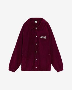 Куртка SS24 Coach Jacket Velvet Bordo